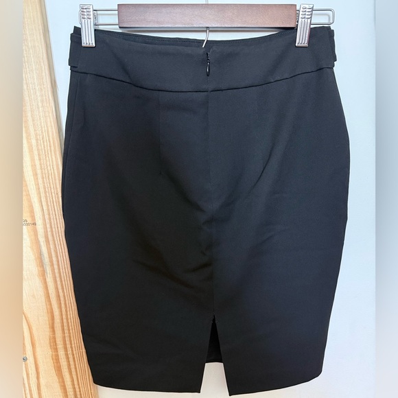 Express Black Pencil Skirt with Gold Button Accents Size‎ 2 - Has Flaws - Picture 2 of 8